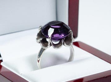 Zonder minimumprijs - Ring - 925 zilver - 12,00 ct, Nieuw