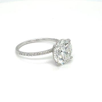 Zonder minimumprijs - Ring - 14 karaat Witgoud - 2.27ct. tw., Handtassen en Accessoires, Nieuw