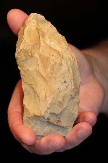 Néolithique Silex Herminette , Hâche taillée... - 122 mm