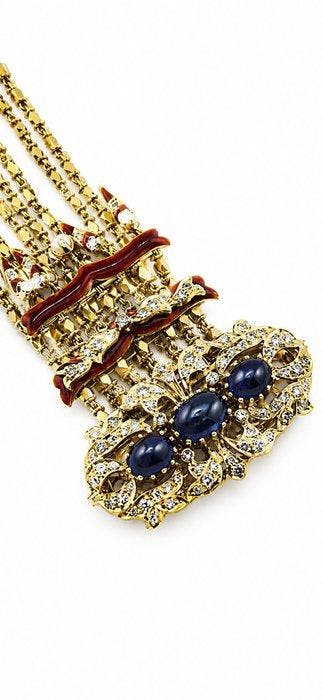Armband - 18 karaat Geel goud, Exclusieve antieke 18K, Nieuw