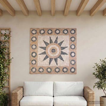vidaXL Mosaic Tegels Bloem Patroon Meerkleurig 120 x 120 cm, Verzenden, Nieuw