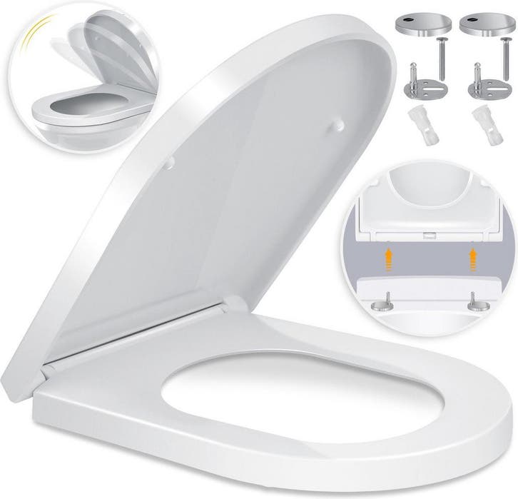 WC bril Softclose - Toiletbril - Wit - KESSER®, Bricolage & Construction, Sanitaire, Envoi