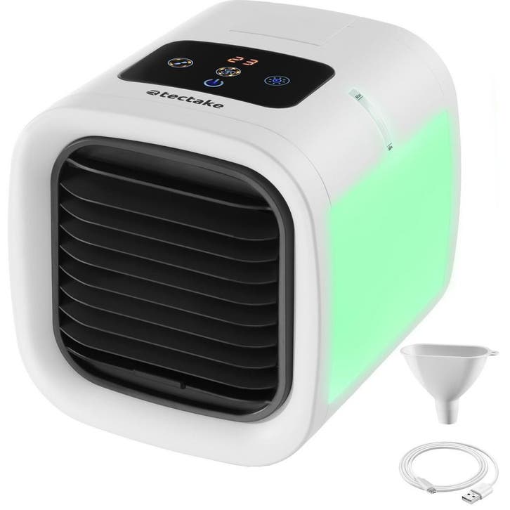 tectake 3-in-1 luchtkoeler Frosty met ledverlichting, 2 koel, Auto-onderdelen, Airco en Verwarming, Verzenden