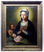 Scuola italiana (XVIII-XIX) - Madonna col Bambino e San