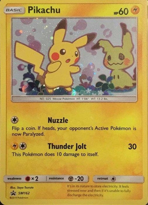 Pokémon - 1 Graded card - Pikachu #SM162 Promo card, Holo -, Hobby en Vrije tijd, Verzamelkaartspellen | Pokémon