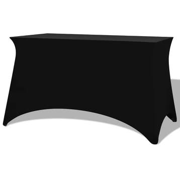 vidaXL Tafelhoes stretch zwart 183x76x74 cm 2 st, Verzenden, Nieuw