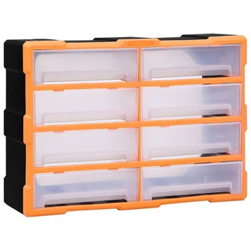 vidaXL Organiser met 8 grote lades 52x16x37 cm, Verzenden