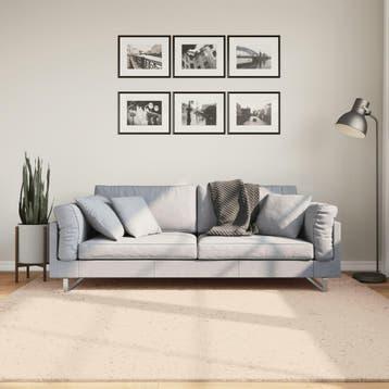 vidaXL Vloerkleed HUARTE laagpolig zacht wasbaar 200x200 cm, Verzenden