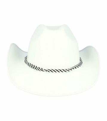 Cowboyhoed - Western Hoed - Vilt Look - Koord - One Size -, Nieuw