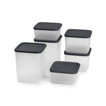 Tupperware Cubix Set Zwart (6), Verzenden, Nieuw