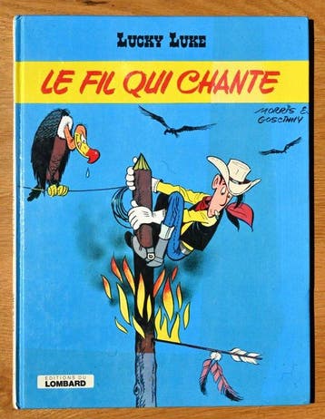Lucky Luke T46 - Le Fil qui chante + dédicace - C - 1 Album, Boeken, Nieuw