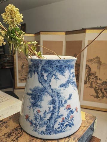 Vaas - Porselein - China - Pine & Chrysanthemum Vaas (Zonder