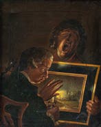 English school (late XVIII) - The Connoisseur and Tired Boy