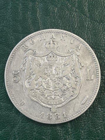 Roemenië. Carol I. 5 Lei 1881 (Zonder minimumprijs)