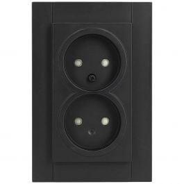 KOPP Athenis HK07 Inbouw Wandcontactdoos - Dubbel, Kinderbev, Doe-het-zelf en Bouw, Elektriciteit en Kabels, Nieuw, Verzenden