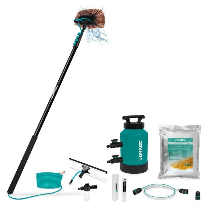 Aluminium Telescopic Wash Brush 6,50m and DI Water Filter |, Huis en Inrichting, Schoonmaakartikelen, Verzenden