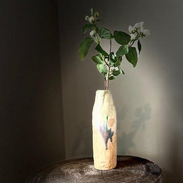 Ikebana vaas - Keramiek - Japan - veelkleurig