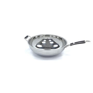 Wokpan RVS Inductie | Ergonomische handvatten | Naadloze, Verzenden, Nieuw in verpakking