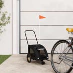 vidaXL Hondenfietstrailer oxford stof en ijzer zwart, Verzenden