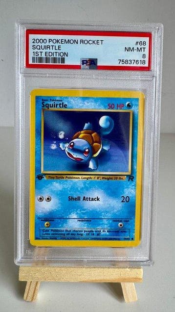 Pokémon - 1 Graded card - Squirtle #68 Première édition -