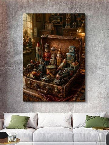 Shayer - The Suitcase of Tin Treasures - XL - 60x80cm - 1/1