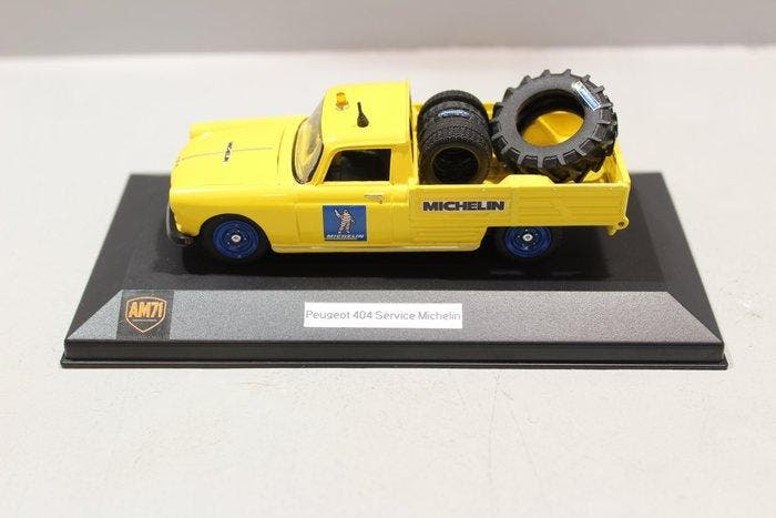 AM.71 1:43 - Modelauto - Peugeot 404 pick-up Michelin 1/43., Hobby en Vrije tijd, Modelauto's | 1:5 tot 1:12