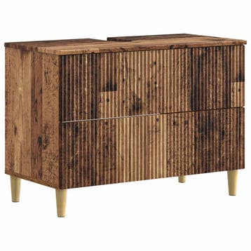 vidaXL Wastafel kabinet voor de badkamer ARNHEM Oud hout, Verzenden, Nieuw