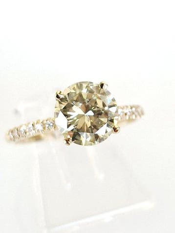 Verlovingsring - 14 karaat Geel goud - 1.64ct. tw. Diamant