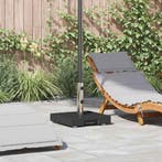 vidaXL Parasolvoet Zwart 41 x 41 x 37 cm Graniet, Tuin en Terras, Verzenden, Nieuw