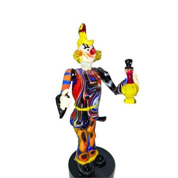 Tagliapietra - sculptuur, Pagliaccio con fiasca - 26 cm -, Antiquités & Art