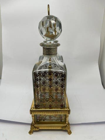 Tantalus Bleikristall - Wijnrek - Kristal, Ormolu -, Antiek en Kunst