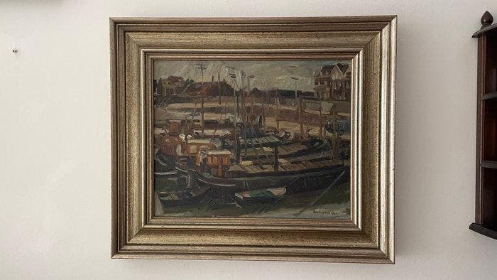Elly Kuijpers ( 1938-2016 ) - Schepen, Antiquités & Art, Art | Peinture | Classique