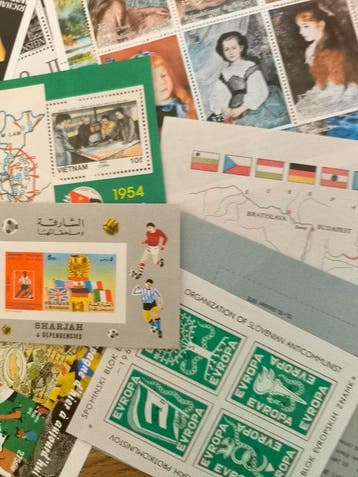 Monde - Europe Monde Thématique MNH Feuille miniature Lot de