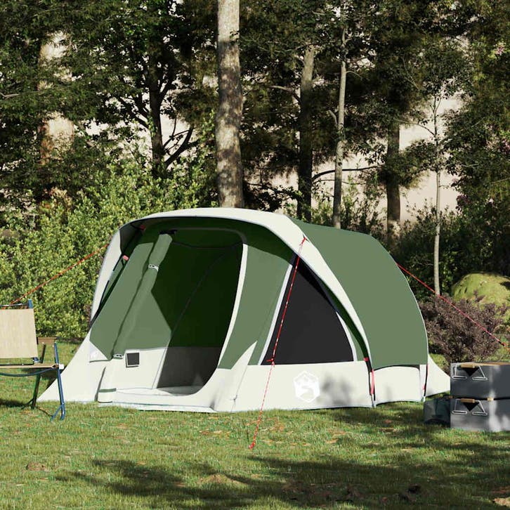 vidaXL Tent 4-persoons waterdicht groen, Caravans en Kamperen, Tenten, Nieuw, Verzenden