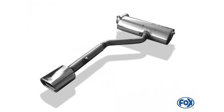 FOX Trabant 1.1 Kübelwagen einddemper Ø60mm - 135x80 type 53, Auto-onderdelen, Uitlaatsystemen, Nieuw, Verzenden