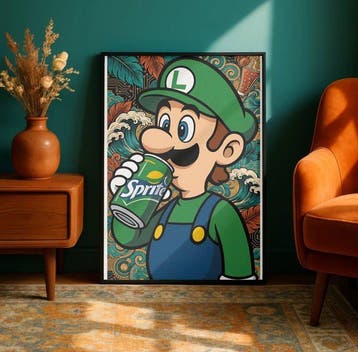 ROW - Luigi Sprite Refresh - ÉDITION UNIQUE 1/1 SIGNÉE COA