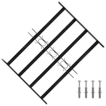 vidaXL Raam Rooster 75.5 x 60 cm Gepoedercoat staal Zwart, Bricolage & Construction, Verzenden