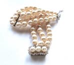 Sans prix de réserve - Bracelet de perles Argent 835 -