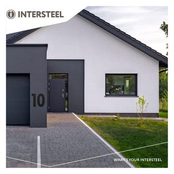 Huisnummer 5 XXL hoogte 50 cm RVS/mat zwart - Intersteel, Ophalen of Verzenden, Nieuw, Overige typen