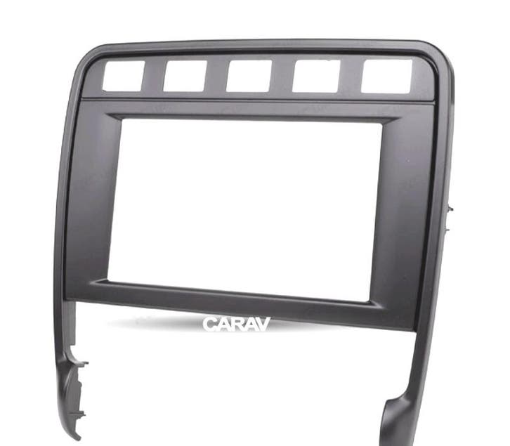 Facade Autoradio 2-Din Noir Pour Porsche Cayenne 02-10, Auto diversen, Autoradio's, Verzenden