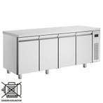 Koelwerkbank | 571L | 4 Deuren (1/1 GN) | 0°C/+10°C  | Voor, Verzenden