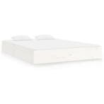 Massief Hout Bed 180x200 | Tweede Kansje | OP = OP, Verzenden, Wit, Overige maten, Overige maten