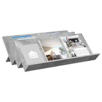 vidaXL Tijdschriftenrek Betonnen Grijs 90 x 53 x 28,5 cm, Verzenden