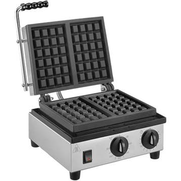 Wafelijzer | Enkel | Brusselse Wafels | 0°C/300°C | 1.5kW, Verzenden