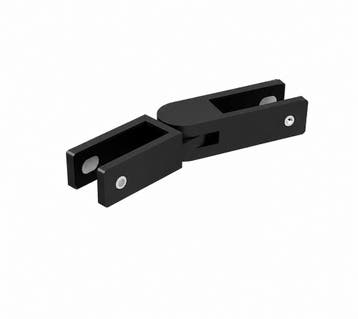 Balustrade glasklem glas/glas flexibel Zwart, Verzenden, Nieuw