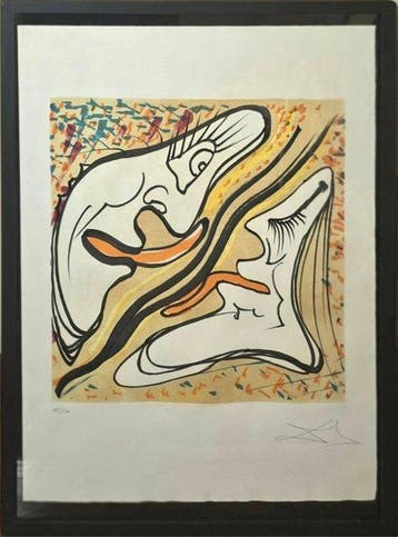 Salvador Dali (1904-1989) - Hallucinogenic Embrace. Abrazo