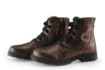 IK-KE Veterboots Meisjes in maat 30 Bruin, Verzenden, Jongen of Meisje, IK-KE, Schoenen