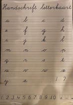 Klassikale letterkaart Handschrift oude versie groep 3/4, Boeken, Schoolboeken, Verzenden, Nieuw