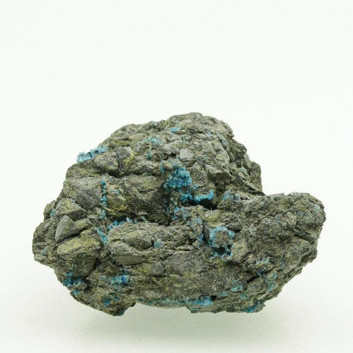 Natuurlijke, levendige chalcanthiet op zandsteen Kristal op, Collections, Minéraux & Fossiles