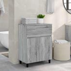 vidaXL Badkamer vaniteitsunit Grijs Sonoma 60 x 35 x 80 cm, Verzenden, Nieuw
